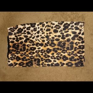 BEBE Leopard Pencil Skirt